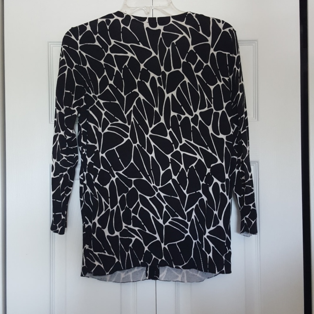 Pendleton Giraffe Pattern 3/4 Sleeve Crew Neck Ca… - image 4